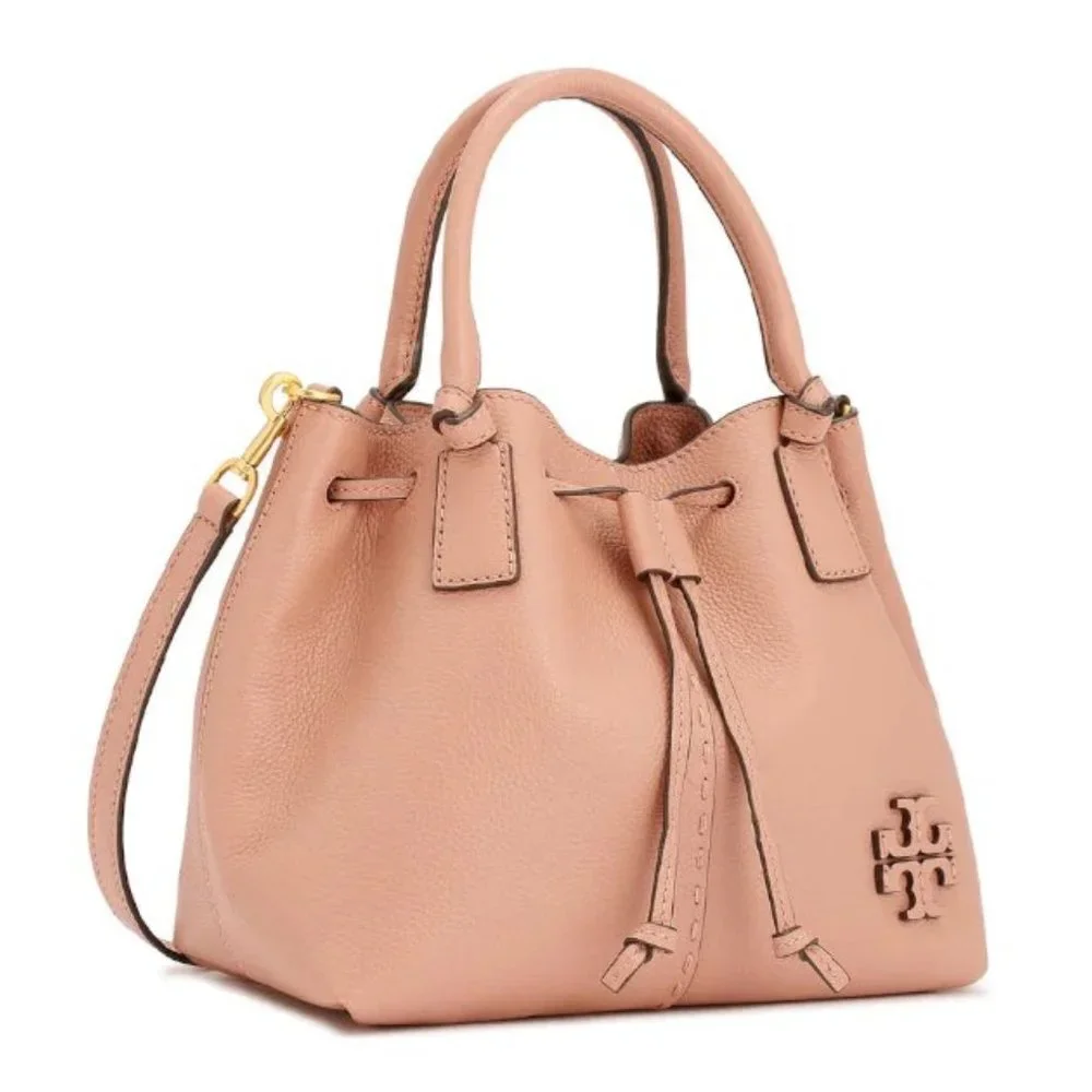💗 Tory Burch McGraw Small Drawstring Satchel in Medowsweet